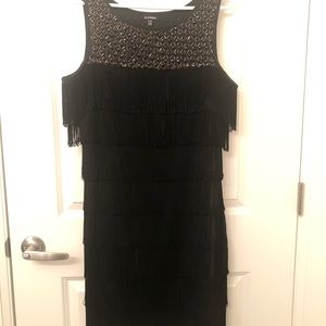 LeChateau sleeveless “Flapper Style” cocktail XL dress.Perfect for the holidays!
